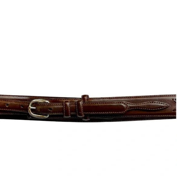 Men’s Nocona Brown Belt #N2476802 Size 40 W/Silver Buckle Fishtail Braid - Picture 5 of 7